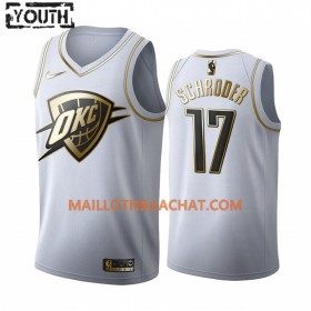 Maillot NBA Oklahoma City Thunder Dennis Schroder 17 Nike 2019-20 Blanc Golden Edition Swingman - Enfant